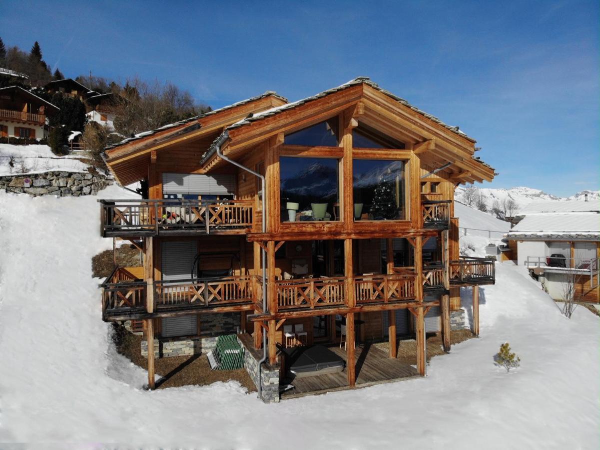 Etoiles Des Neiges Luxe & Jacuzzi Chalet 12 Pers By Alpvision Residences Hérémence Dış mekan fotoğraf