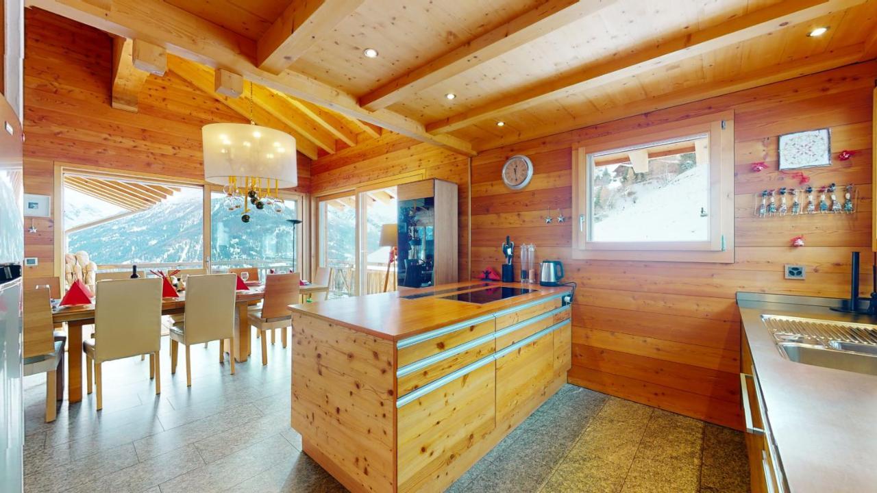 Etoiles Des Neiges Luxe & Jacuzzi Chalet 12 Pers By Alpvision Residences Hérémence Dış mekan fotoğraf